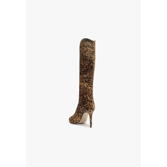 Schutz Maryana Wild Leopard Pony Hair Knee High Boots Size 7.5 - Picture 5 of 7